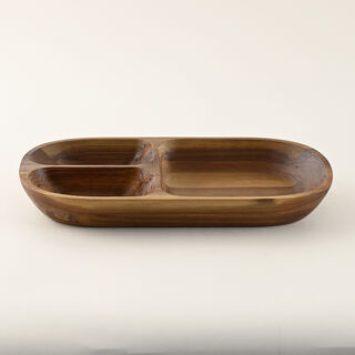 Dallaty Wooden Nuts Plate 31*17.5*3.8Cm