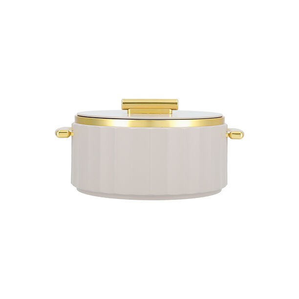 La Mesa Food Warmer 4L Matt Beige Body + Matt Gold image number 1
