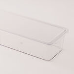 البرتو منظم ثلاجة شفاف مع غطاء 32.1*12.5*7.8سم image number 2