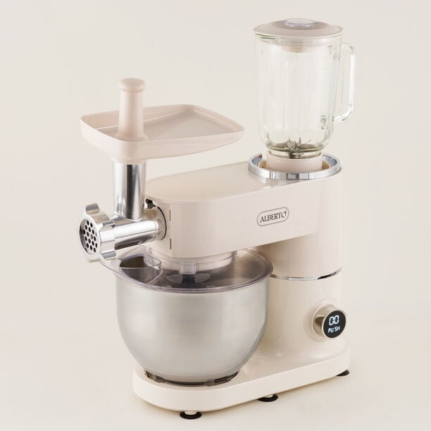 Alberto stand mixer plastic white 6L 1000W image number 0