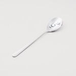 لاميسا طقم ملاعق كيك بنقشة ليزر، فضي لامع، 4 قطع image number 1