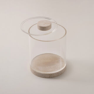 Dallaty sugar pot travertine collection