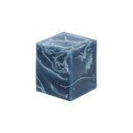 Marble Square Candle 8*8*8 cm Blue image number 1