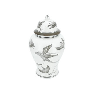 Decorative Jar White And Bird Pattern 26 *26 * 44 Cm