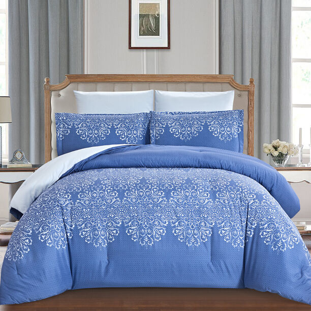 Comforter King Size 6 Pcs Set Classic Navy image number 0