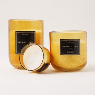 Beechwood And Citron Scented Glass Candle 1266G