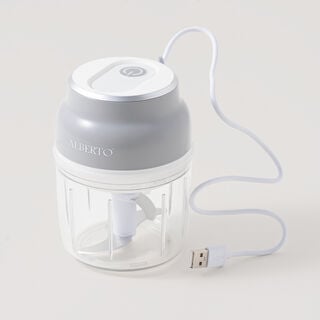 Alberto mini electric chopper 230ml, stainless steel, grey