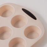 Alberto silicone 12 large muffin cups 38.5*25*3cm, beige image number 2
