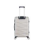 3 Piece Set Abs Trolley Case Horizontal Stripes Champagne image number 7