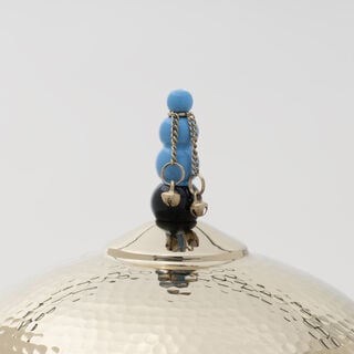 La Mesa Serving Pot With Hammer Gold Plated, 23*23*30 Cm