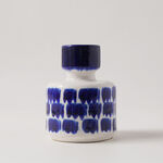 Homez Ceramic Blue And White Vase 11.8*11.8*15.5Cm image number 0