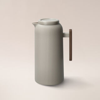 Dallaty beige plastic vacuum flask 1L