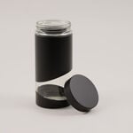 Alberto 4pcs glass canister set, black image number 6
