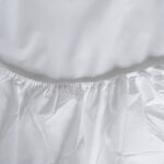 كوتاج شرشف سرير مطاط بركال 200 خيط فل، أبيض 120*200سم image number 2