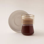 Dallaty Porcelain Tea Cups Set 12Pcs, Gold image number 2