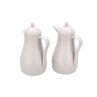 Dallaty grey plastic flask 1L 2 pcs