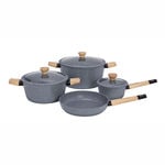 Alberto Aluminum Forged Cookware Set 7 Pieces Grey image number 0