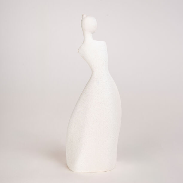 Homez off white resin woman sculpture 11.6*9.2*31.5 cm image number 1