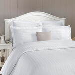 Duvet Cover Set 3 Pieces Cotton King Size Embroidery White image number 0