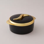 البرتو طقم قدور 3 قطع ستانلس ستيل، أسود وفضي image number 1