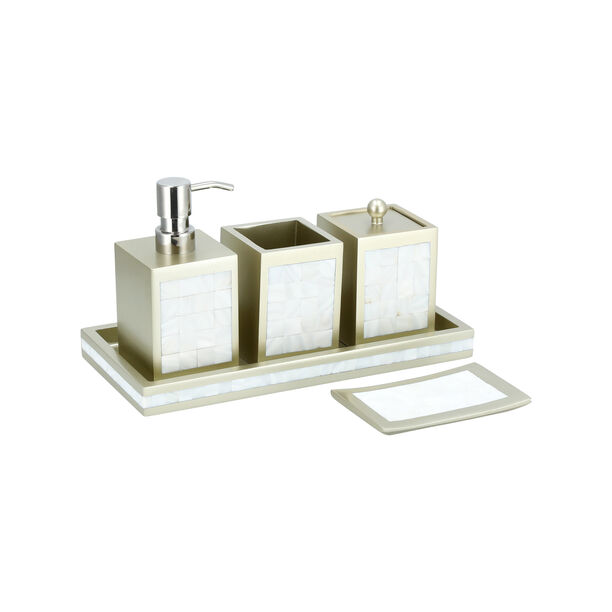  5 Pcs Bath Set Pearlized image number 0