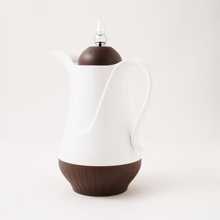 Dallaty Plastic Vacuum Flask Set Of 2, 1L, Wooden Color