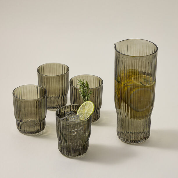 Drink Set 5 Pcs Smoke Col Tumbler 290Ml image number 0
