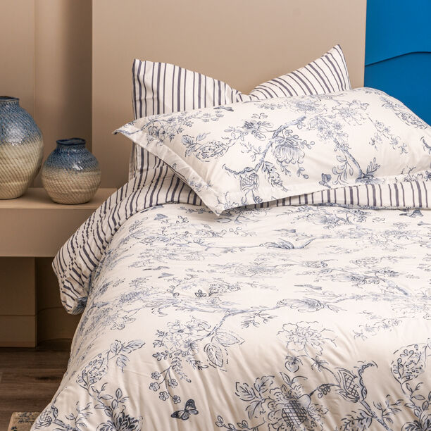 Cottage icy floral 6pc comforter king blue 220*240 cm image number 1