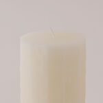 Homez soya wax elegant candle, white 7*7*10.5cm image number 2