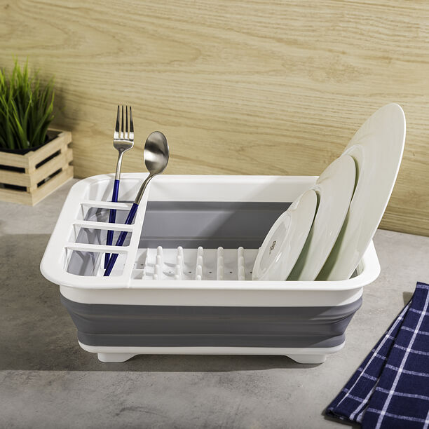 Plastic Collapsible Dish Rack Unfold  image number 0
