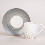 Dallaty grey and white porcelain Turkish coffee cups set 12 pcs image number 0