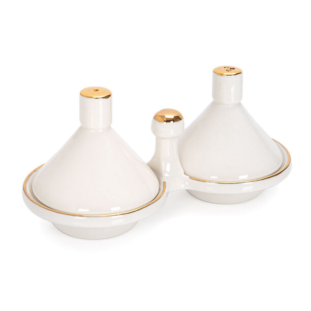 La Mesa  Salt & Pepper 2 Pieces Set Gold Plated image number 0