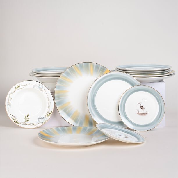 La Mesa white porcelain 16 pc dinner set image number 6