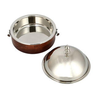Small Food Warmer Nickel Plated