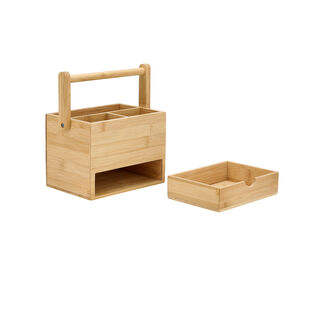 Bamboo Utensils Box 19.6*12.3*21cm