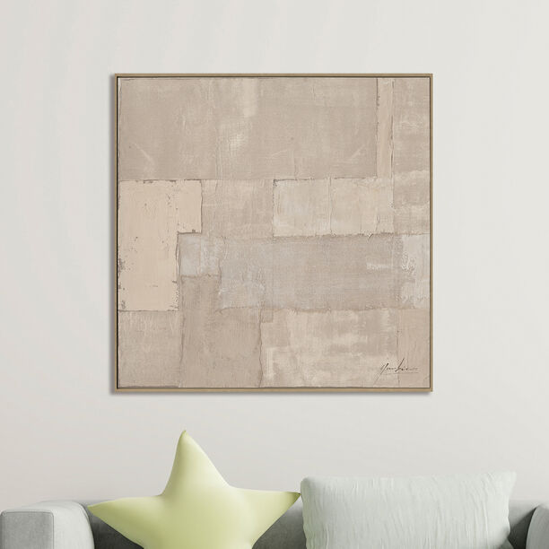 هومز لوحة جدارية بالرسم اليدوي على الكانفس 100*100*4.5 سم image number 0