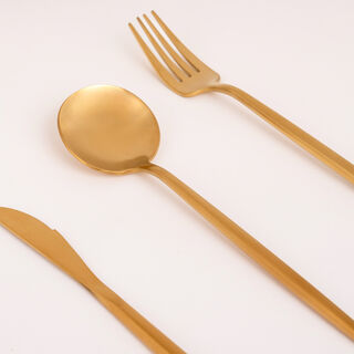 La Mesa 16 Pieces Cutlery Set Matte Gold