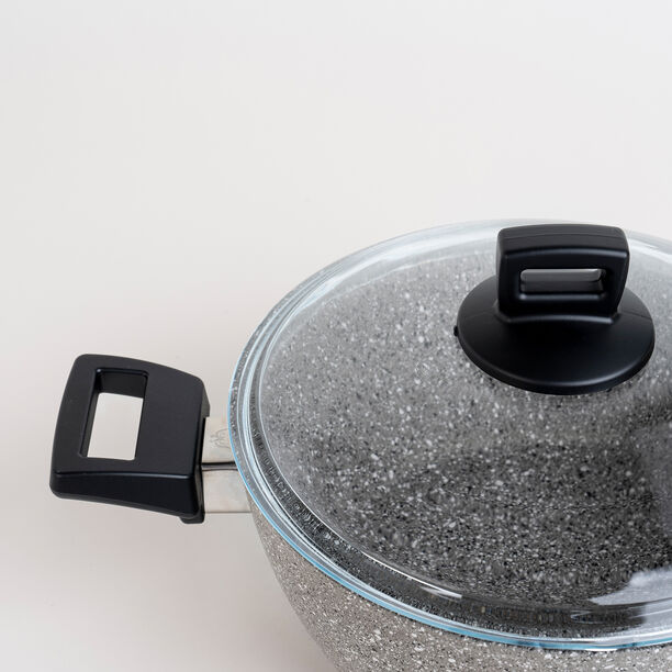 Alberto gray 7 piece granite cookware set image number 2