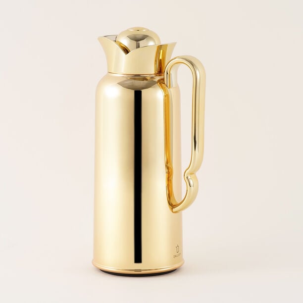 Dallaty Stainless Steel Dallah Thermos, Gold, 1L image number 0