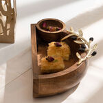 Wooden Chip & Dip With Olive Decoration Small 25Cm image number 4