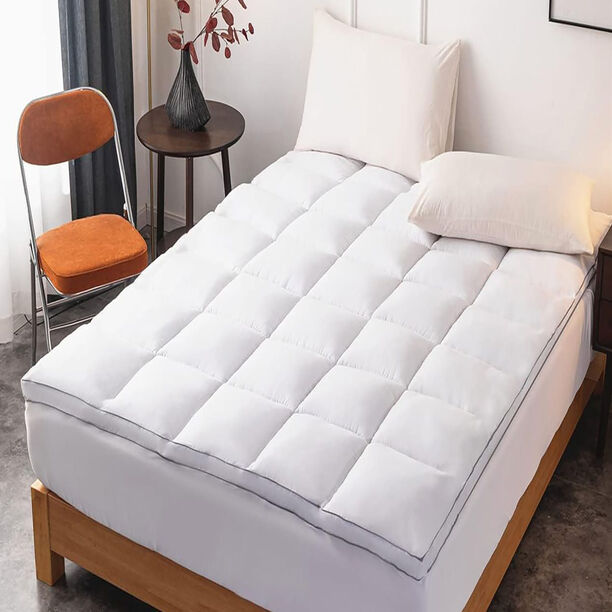 Cottage plush mattress topper with a down proof finish 200*200*10cm image number 1