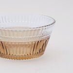 دلتي زبدية زجاج، عسلي، 4 قطع image number 3