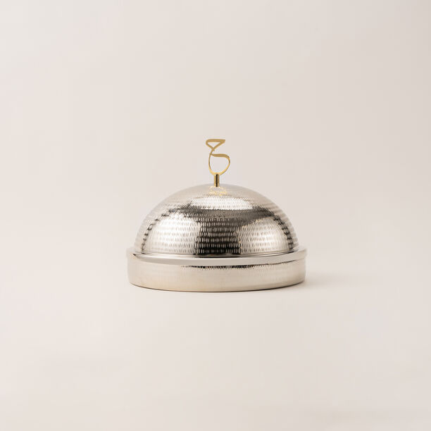 La Mesa silver and gold metal dates bowl Dia 30 cm image number 2