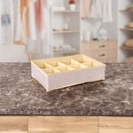 Fabric 8 Compartment Drawer Organizer Beige image number 0
