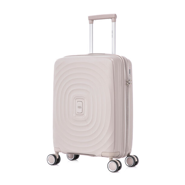 Travel Vision Trolley Suitcase Circles 20 White 39*22*56 Cm image number 0