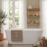Boutique Blanche Beige Bathmat, 60*90 Cm image number 3