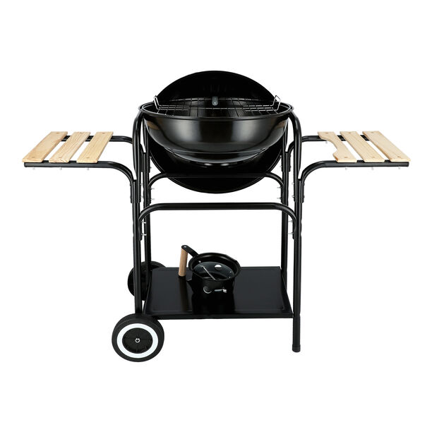 18" trolley kettle grill in black image number 2