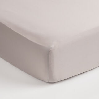 Boutique Blanche Fitted Sheet 100% Egyptian Cotton 400Tc Full, Silver 140*200 Cm