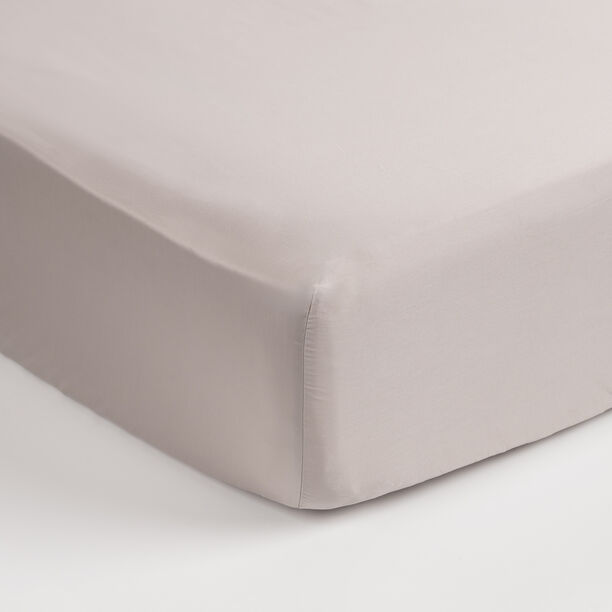 Boutique Blanche Fitted Sheet 100% Egyptian Cotton 400Tc Full, Silver 140*200 Cm image number 0