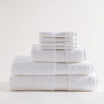 Boutique Blanche White Egyptian Cotton Luxury Bath Towel, 140*70 Cm image number 3